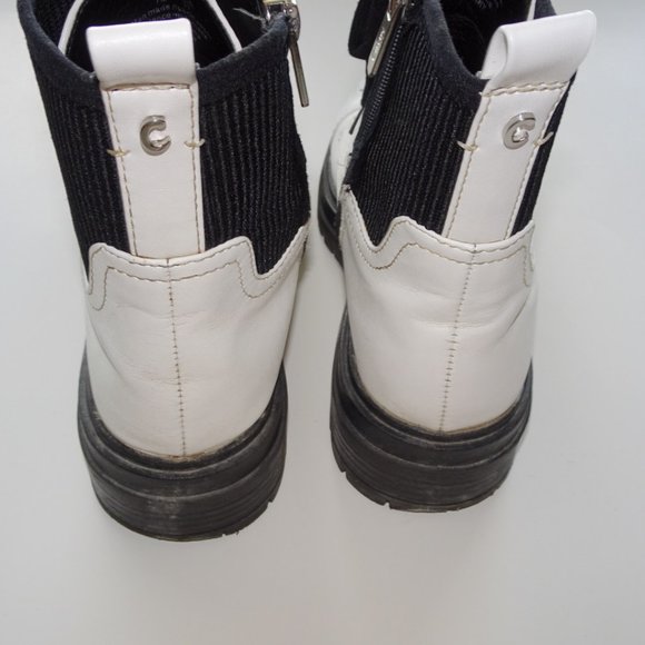 Circus by Sam Edelman White Giovanny Lug Sole Ankle Boots - Picture 4 of 7